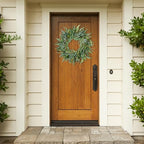 Sggvecsy Artificial Olive Wreath for Front Door 20 inch Greenery Wreath with Olive Leaves Olive Bean Green Leaves Wreath Spring Summer Wreath for All Seasons Wall Window Home Indoor Outdoor Decor - Image 4