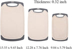 FLYINGSEA Cutting Boards For Kitchen, Anti-Skid Eco-Wheat Straw Cutting Board - Image 3