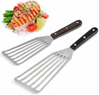 Fish Spatula, 2 Pack Stainless Steel Metal Spatula, Slotted Spatulas - Image 5