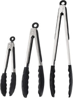 Kitchen Tongs with Silicone Tips, Kitchen Tongs, Cooking Tongs, Premium by Unknown