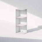 Furinno Reed Corner Shelf, 3-Tier Corner Bookshelf, Book Shelf, Corner Shelves - Image 3