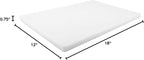 Thick White 18x12 Plastic Restaurant Cutting Board, 0.75 Inch Thick HDPP Poly - Image 9