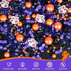 Edible Halloween Sprinkles,Orange Purple Black Sprinkle for Cake Decorating - Image 3