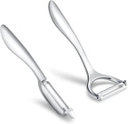 Set of 2 Stainless Steel Vegetable Peeler, Y-Shaped and I-Shaped Stainless - Image 3