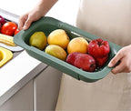 NIWWIN Collapsible Kitchen Colander Strainer, Expandable Over the Sink Colander by NIWWIN