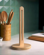 KitchLife Wooden Paper Towel Holder Countertop, Fits Jumbo Roll, Solid by OverDoorHooksKitchenSupplies