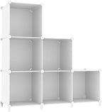 AWTATOS Cube Storage Organizer, Storage Cubes Shelves Bookshelf, 6 Cube Closet by AWTATOS