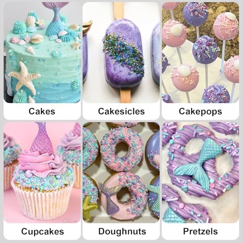 Mermaid Sprinkles, Edible Ocean Seashell Sprinkles for Cakes Cupcakes, 180g - Image 6
