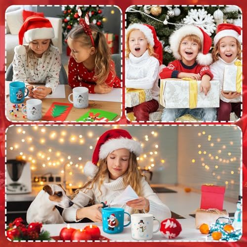 Yaomiao 24 Pcs Christmas Mugs Elegant 7 oz Holiday Party Cups Set - Image 4