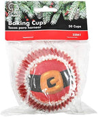 Chef Craft Paper Patterned Cupcake Liners, 50 Count, Red/White - Image 2
