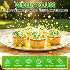 Edible Green Yellow White Sprinkles,Confetti Pearls Jimmies Sugar Sprinkle - Image 3
