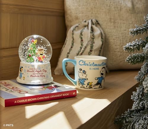 DaySpring - Peanuts - Christmastime is Here Ceramic Mug, 14oz, Blue - Image 6