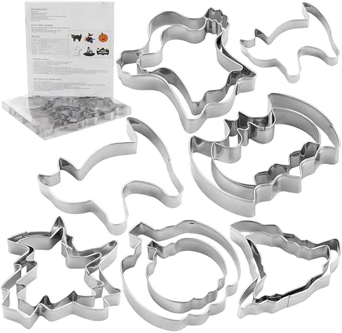 MrCookie Large Halloween Cookie Cutters,12pc/Set Thickened Stainless Steel. by MrCookie