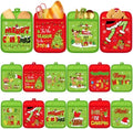 Jingmore 12 Pcs Christmas Pot Holders Bulk with Pocket Lime Green Xmas Pot Holders for Kitchen Red Green Santa Hot Pads and Oven Mitts Farmhouse Oven Gloves for Christmas Baking Cooking Gift by Jingmore