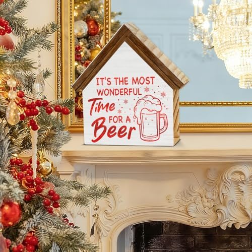 Christmas Bar Sign Decor, It's the Most Wonderful Time for a Beer - Image 4