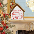 Christmas Bar Sign Decor, It's the Most Wonderful Time for a Beer - Image 4