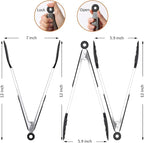 12 Inch Kitchen Tongs Set of 3, Silicone Tongs - Image 2