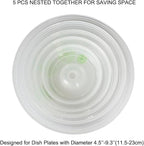 Microwave Covers for Food 5 PCS Microwave Splatter Lid Cover Dish Cover Plate - Image 6