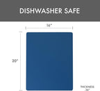 Dexas 4-Pack NSF Certified Polysafe Pastry Boards, 16 x 20 inches, Reversible - Image 2