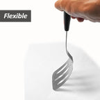 Stainless Steel Spatula, Flexible Metal Slotted Turner - Image 4