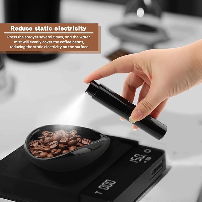 Coffee Bea n Dosing Cup and Spray Bottle Set, Ceramic Espresso Accessories Kit - Image 4