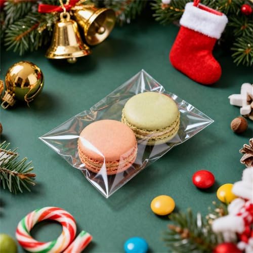 3x5 In Cookie Bags Clear Self Sealing Cellophane Treat Bags 200Pcs - Image 5