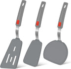 Silicone Spatula Turner Set of 3, Beijiyi 600°F Heat Resistant Cooking Spatulas by Beijiyi