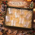 LemonRoad 8 Pcs Christmas Glass Coffee Mugs 12 oz Gingerbread Cups - Image 6