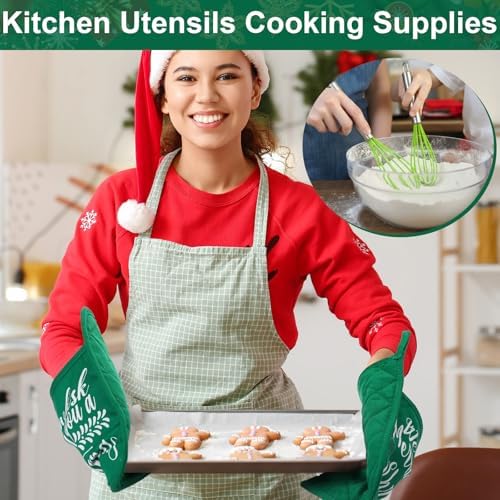 LemonRoad 12 Sets Christmas Whisk Baking Gift Set, Classic, Red, Green - Image 5
