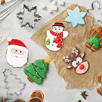 6PCS Christmas Cookie Cutters, Holiday Xmas Cookie Cutters - Image 5