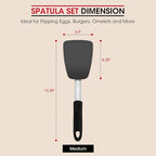 Unicook Flexible Silicone Spatula, 600°F Heat Resistant Silicone Turner - Image 7