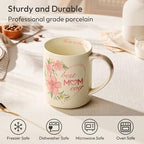 18 oz Large Ceramic Coffee Mug, Porcelain Tea Cup with Big Handle - Image 2