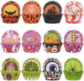 600 Pack Halloween Cupcake Liners Cupcake Wrappers Disposable Baking Cups Muffin Liners for Halloween Party Candy Cake Decorations Supplies (12 Styles) by Unknown