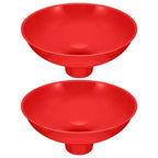 Vesici 2 Pack Extra Large Wide Mouth Funnel Red 2.5" x 10" Multi Purpose by Vesici