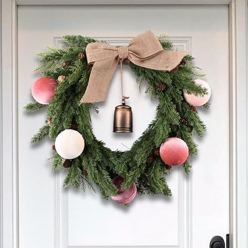 Velvet Christmas Ornaments Balls for Tree - 15pcs Pink Christmas Ornaments Shatterproof for Xmas Decorations - Multicolor Pink & Beige 80mm 3.15inch - Image 5