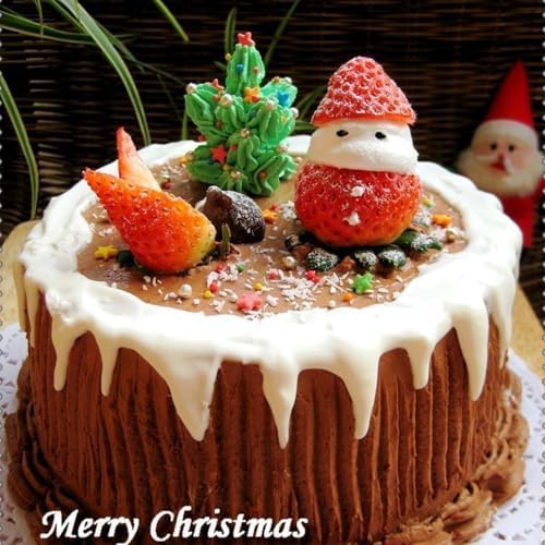 Sentovac Sprinkle Santa Claus Christmas Tree Bells Mix Red Green Sprinkles Edible for Cake Decorating Cookie Cupcake Topper Baking Decorations Halloween Christmas Supplies - Image 6