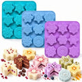 3Pcs Snowflake Silicone Mold - 9-Style Christmas Snowflake Chocolate and Candy Molds, Christmas Silicone Molds for Desserts, Soap, Candles, Jello, Ice, and Wax Melts by Unknown