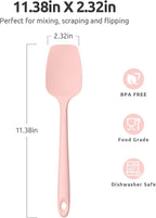 Heat Resistant Silicone Spoon Spatula: U-Taste 600ºF High Heat Flexible 11.38in - Image 2