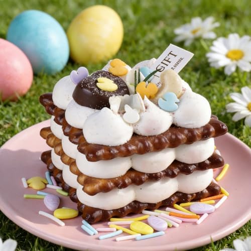 Easter Sprinkles for Cake Decorating, Spring Pastel Sprinkles Mix with Bunny Carrot Jimmies Nonpareils for Cookies Baking Cake Ice Cream Cupcakes Topping - Image 4