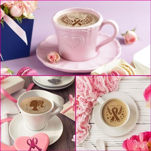 JULBEAR 36pcs Breast Cancer Awareness Cookie Stencils for Baking Party - Image 5