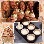 Yungyan 400 Pcs Gingerbread Cupcake Liners, Christmas Baking Supply, Classic - Image 5