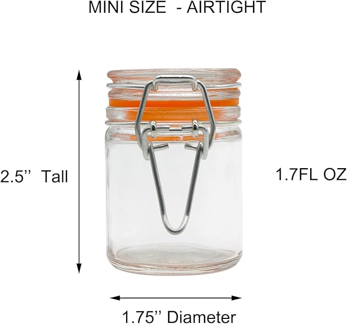 1.7 oz Mini Glass Spice Jars - Image 3