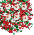 Sentovac Christmas Santa Claus Tree Sprinkle Red Green Mix Sprinkles Edible for Cake Decorating Cookie Cupcake Topper Baking Decorations Halloween Christmas Supplies 3.53 Oz by SentovacCakeSprinkles