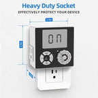 TiFFCOFiO Indoor Mechanical Outlet Timer, 3 Prong Timers - Image 2