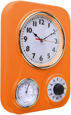 Lily's Home - 9.5 Inch x 12.5 Inch - Retro Kitchen Wall Clock, Vintage Wall - Image 2