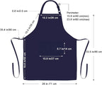 Jubatus 2 Pack Bib Aprons with 2 Pockets Cooking Chef Kitchen Apron - Image 7