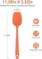 Heat Resistant Silicone Spoon Spatula: U-Taste 600ºF High Heat Flexible 11.38in - Image 2
