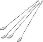 Briout 4 Pieces Bar Spoon, 12 Inches Long Handle Drink Stirrer by Briout