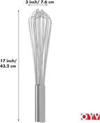 OYV 18/10 Stainless Steel Large Whisk, Mixing Batter, Making Sauces, Long Wisk - Image 7