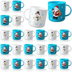 Yaomiao 24 Pcs Christmas Mugs Elegant 7 oz Holiday Party Cups Set by Yaomiao